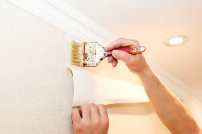 Pose de papier peint à Théville — revêtements muraux et toiles de verre